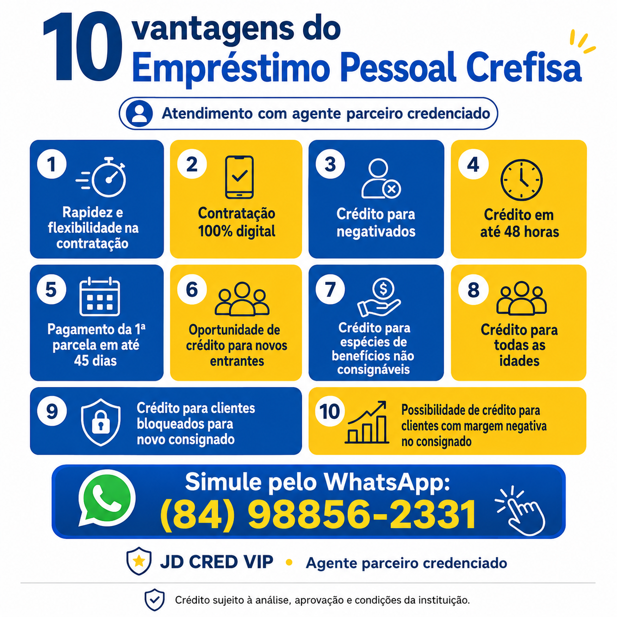 10 Vantagens do Empréstimo Pessoal Crefisa: Crédito com Atendimento Digital