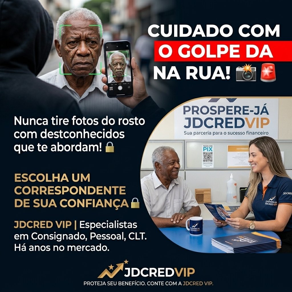 Alerta ao Aposentado: Cuidado com o Golpe da Foto na Rua e na Porta de Casa